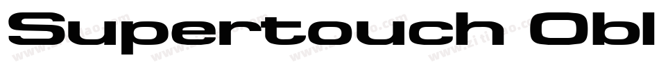 Supertouch Oblique字体转换